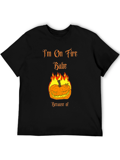 Im On Fire Babe Halloween Pumpkin T-Shirt