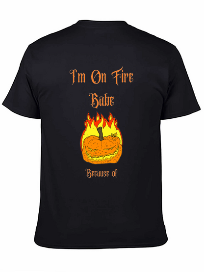 Im On Fire Babe Halloween Pumpkin T-Shirt
