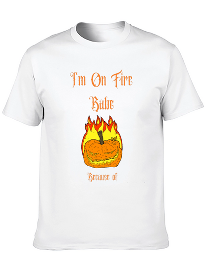 Im On Fire Babe Halloween Pumpkin T-Shirt