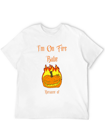 Im On Fire Babe Halloween Pumpkin T-Shirt