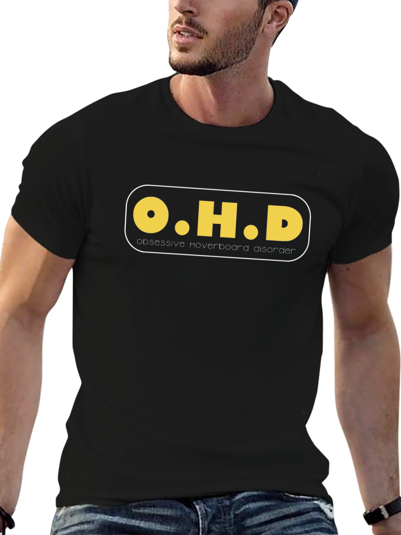 Obsessive Hoverboard Disorder Black T-Shirt