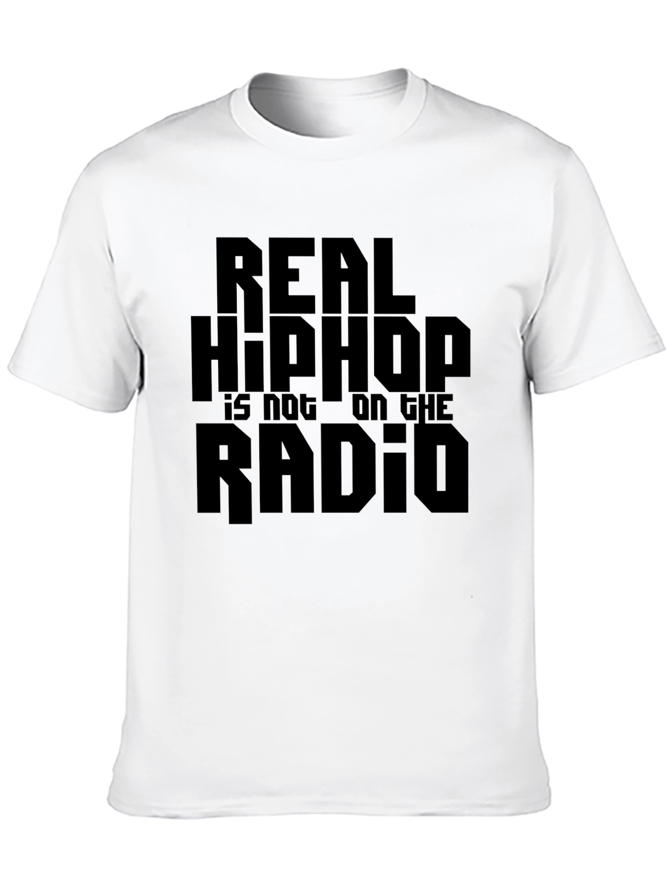 Real Hip Hop Tee - Black Graphic T-Shirt