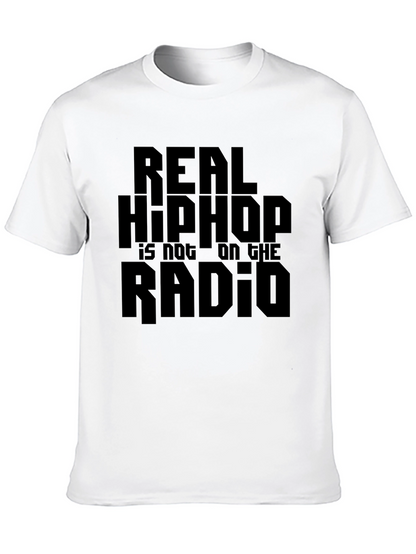Real Hip Hop Tee - Black Graphic T-Shirt