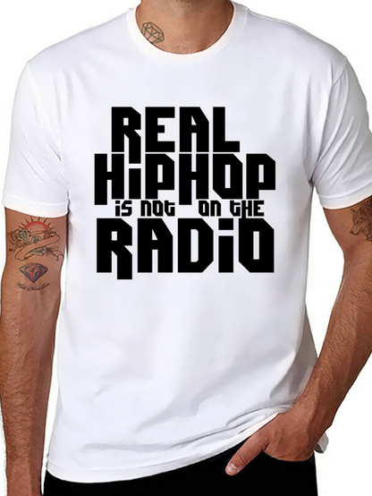 Real Hip Hop Tee - Black Graphic T-Shirt