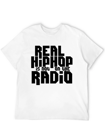 Real Hip Hop Tee - Black Graphic T-Shirt