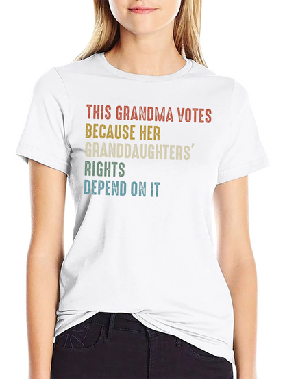 This Grandma Votes Graphic T-Shirt