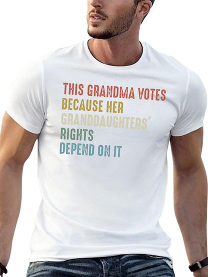 This Grandma Votes Graphic T-Shirt
