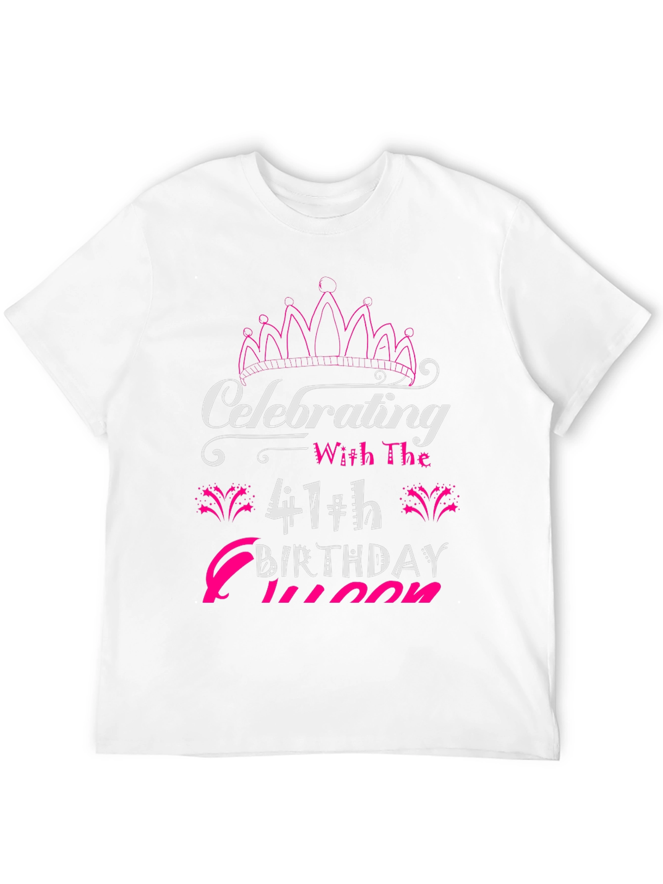 Celebrating 41th Birthday Queen Black T-Shirt