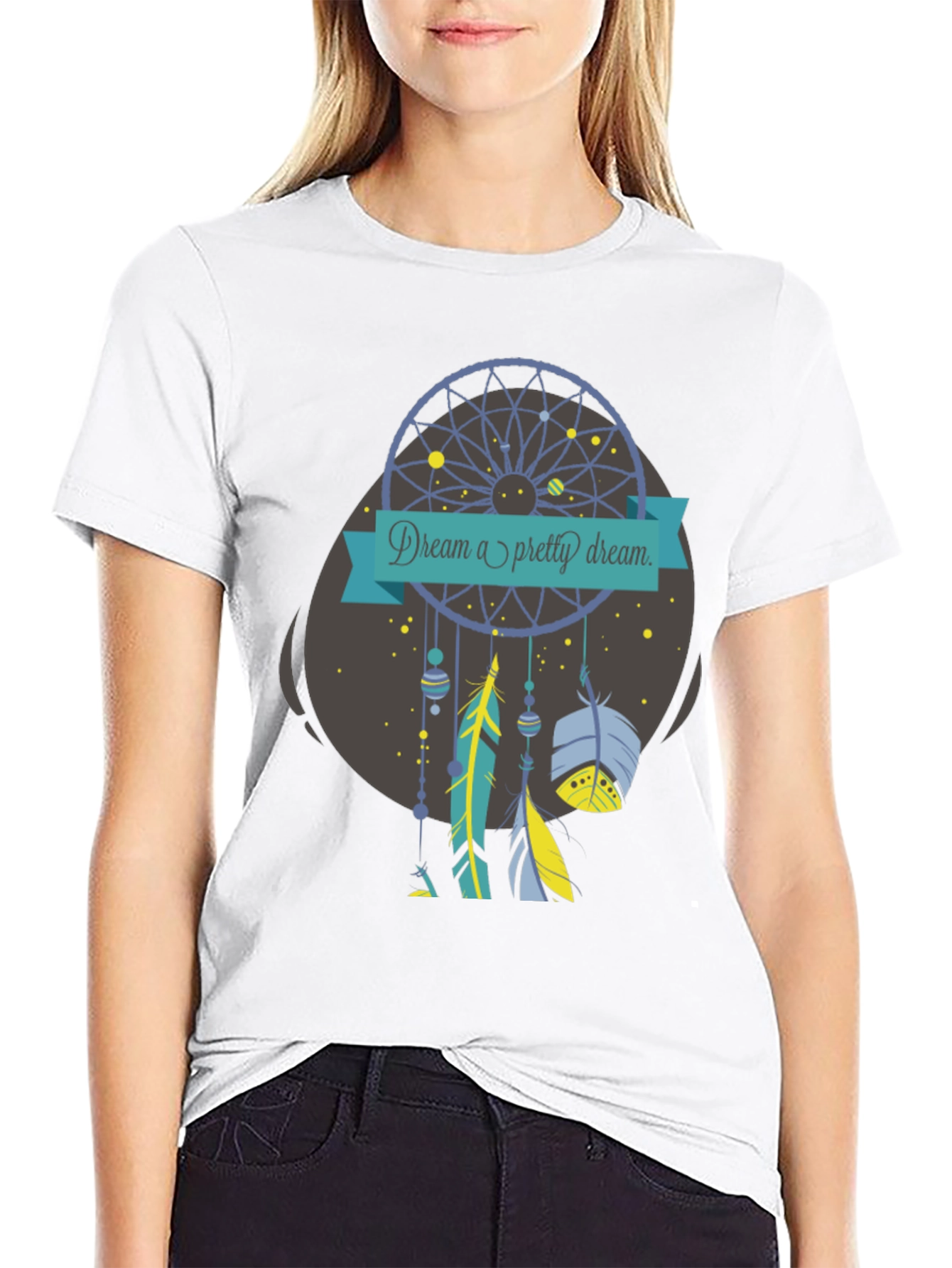 Dream a Pretty Dream T-Shirt - Black Cotton Tee