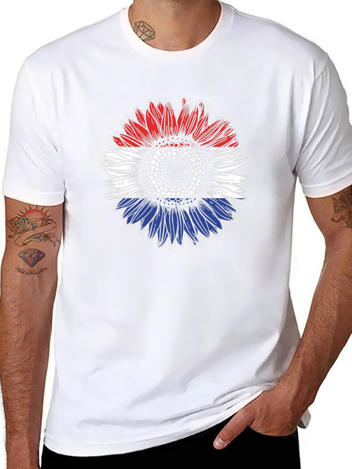 Dutch Flag Sunflower Graphic Tee