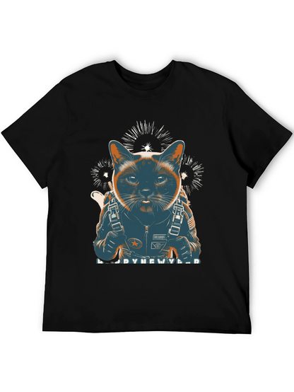 Cat Astronaut New Year T-Shirt
