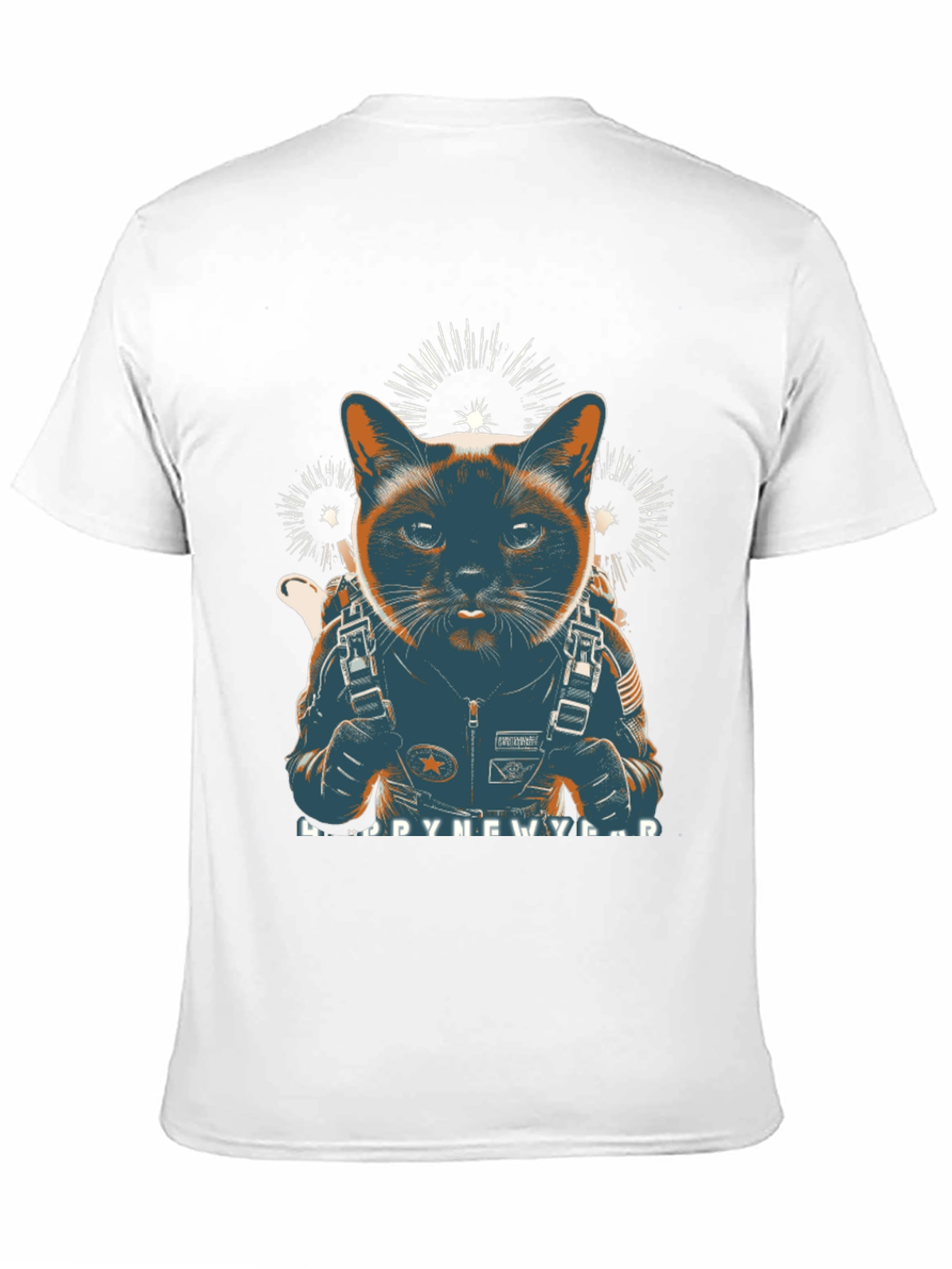 Cat Astronaut New Year T-Shirt