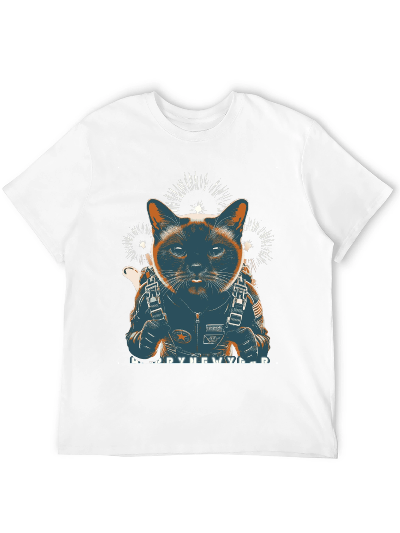 Cat Astronaut New Year T-Shirt