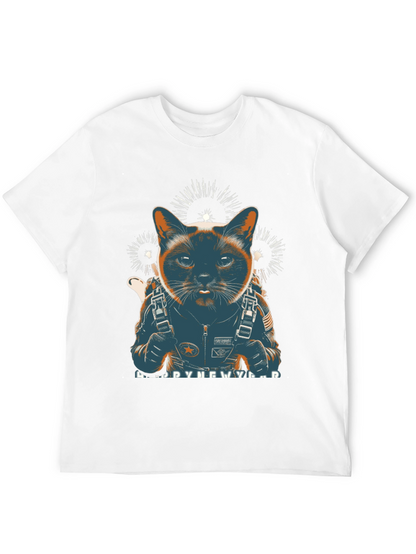 Cat Astronaut New Year T-Shirt