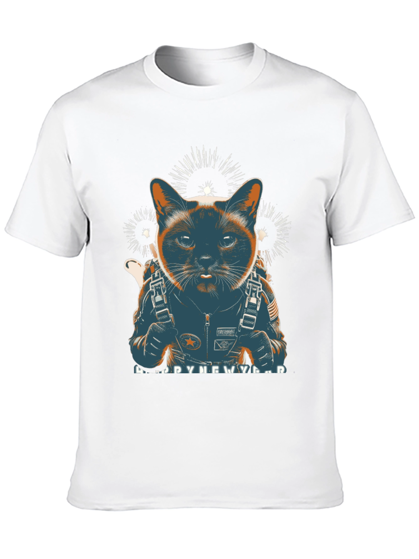 Cat Astronaut New Year T-Shirt
