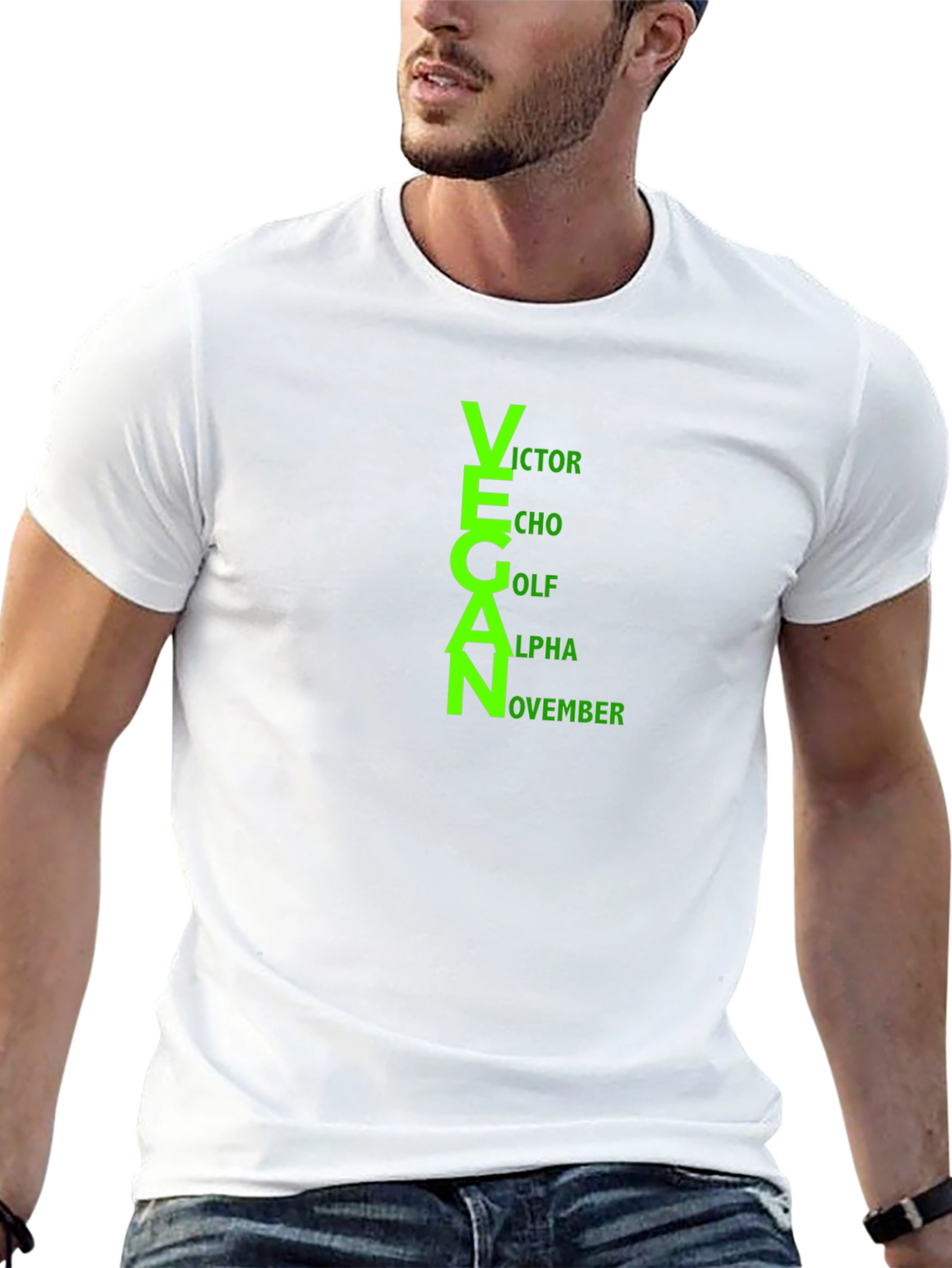 Vegan T-Shirt - Funny Acronym Design - Unisex