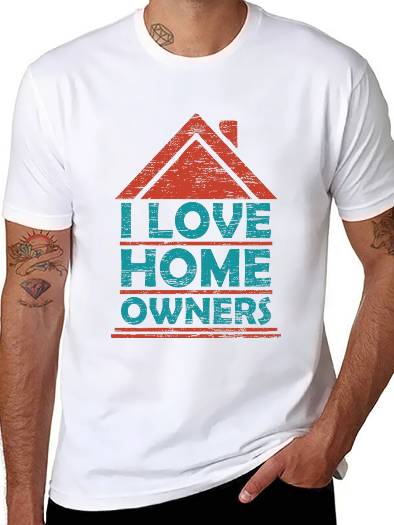 I Love Homeowners Graphic T-Shirt