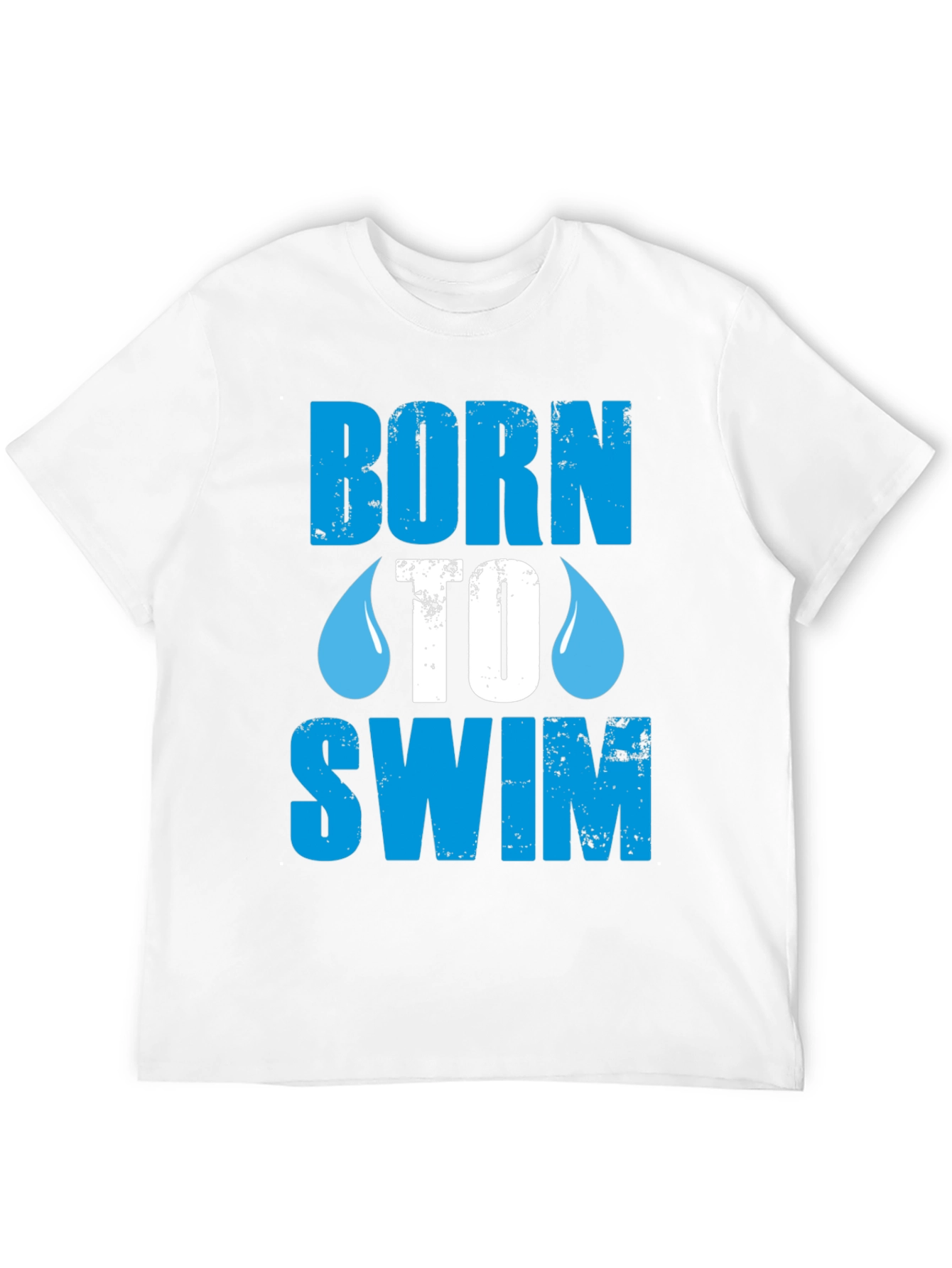 Born To Swim Graphic T-Shirt - Black