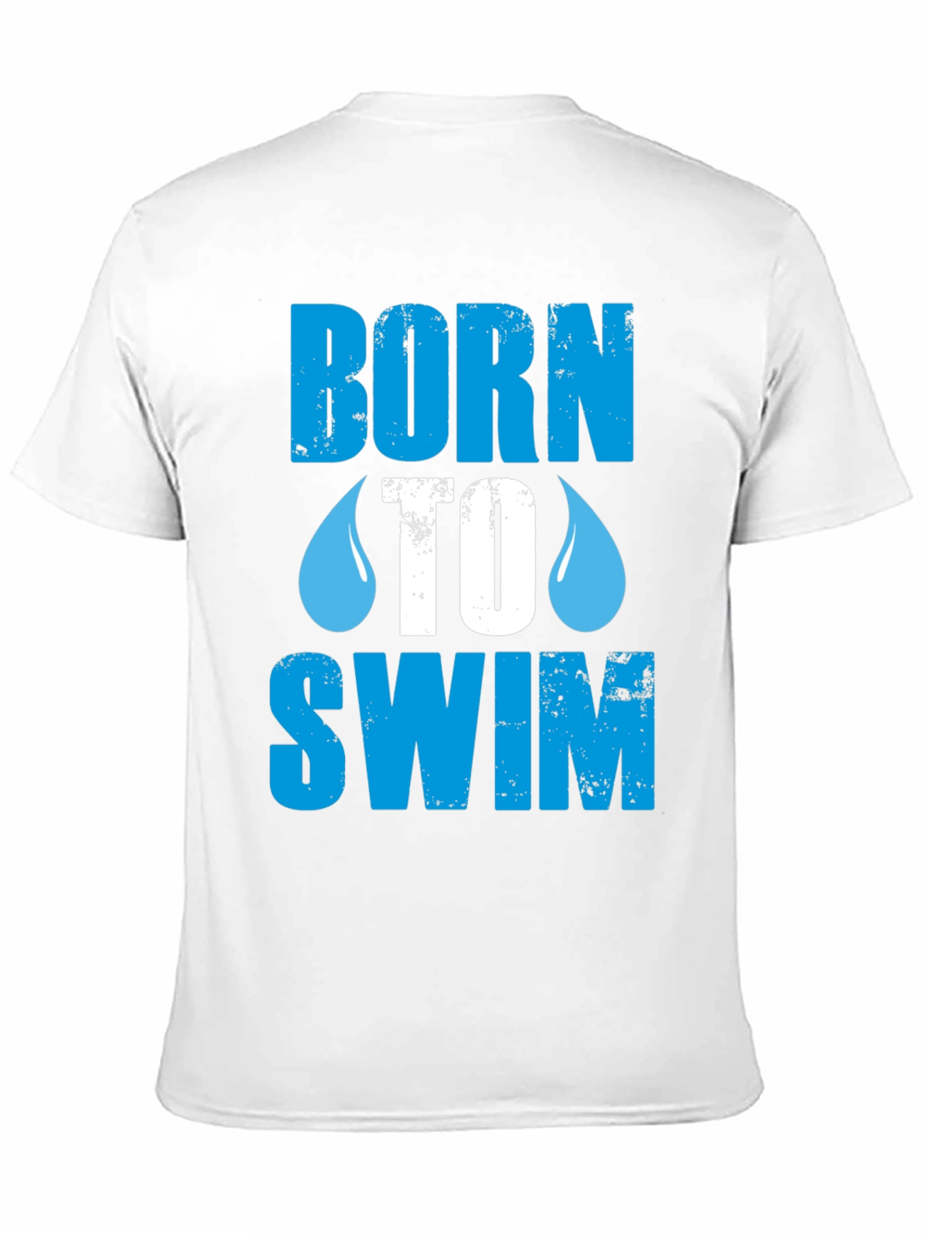 Born To Swim Graphic T-Shirt - Black