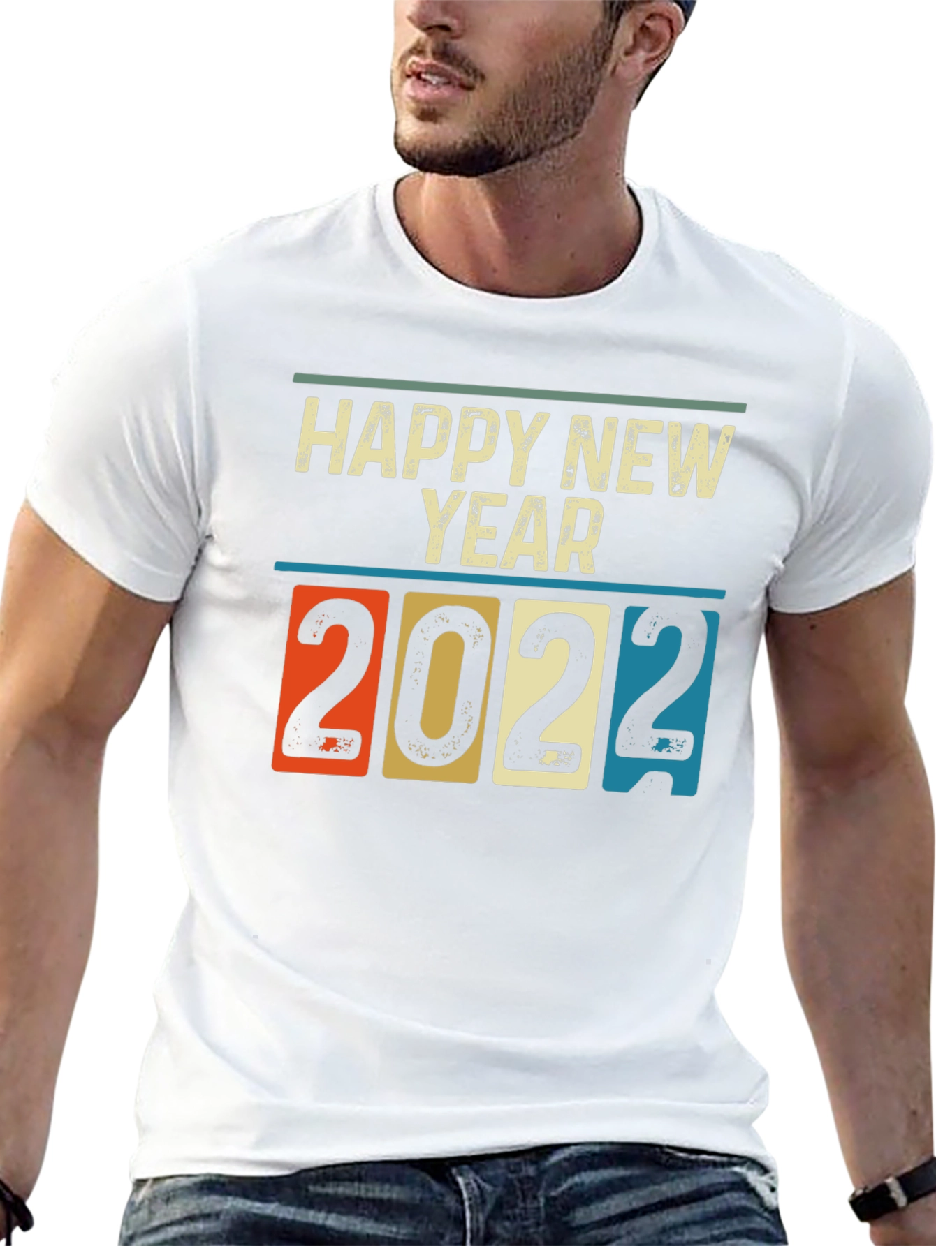 Retro Happy New Year 2022 T-Shirt