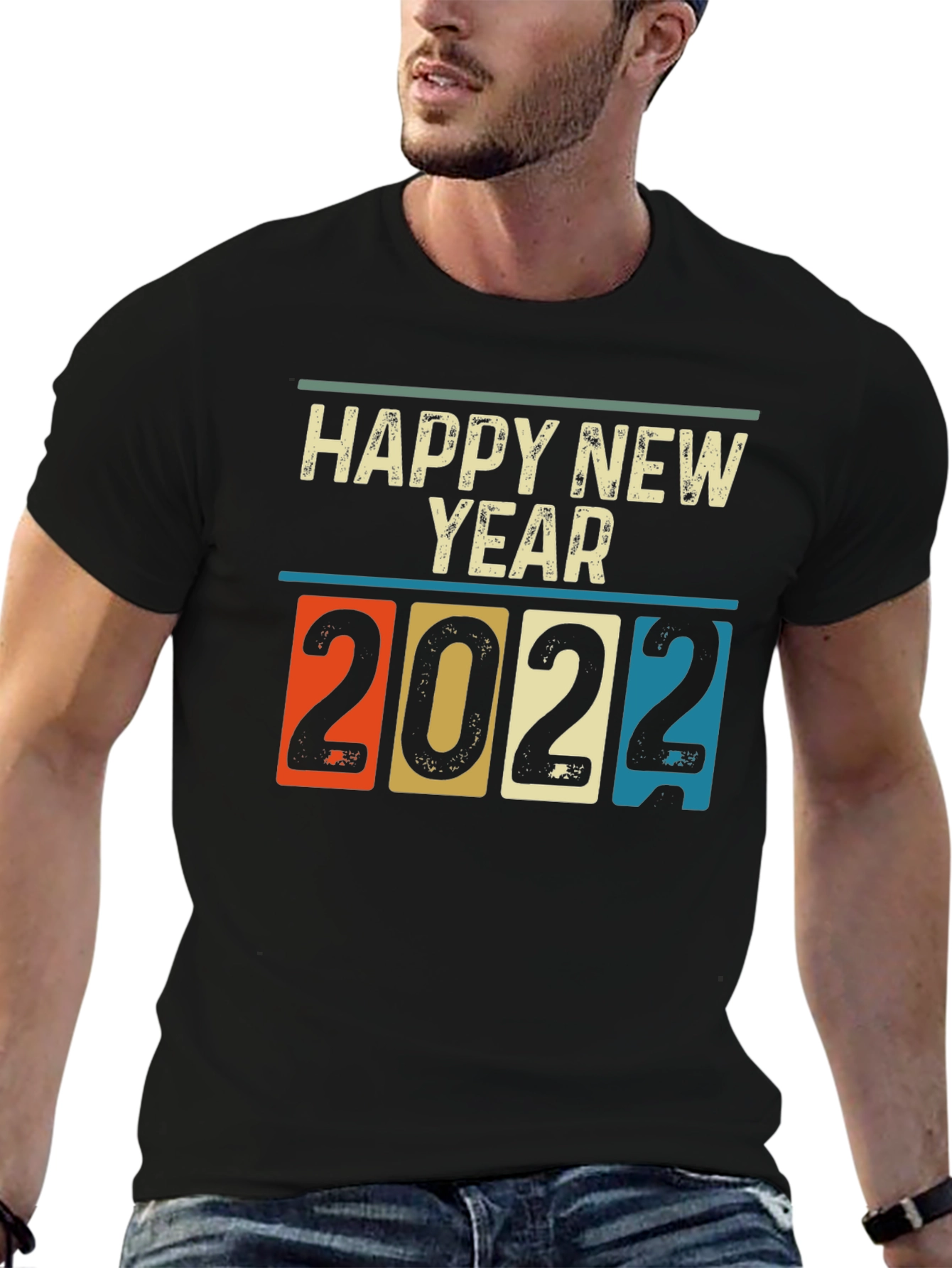 Retro Happy New Year 2022 T-Shirt