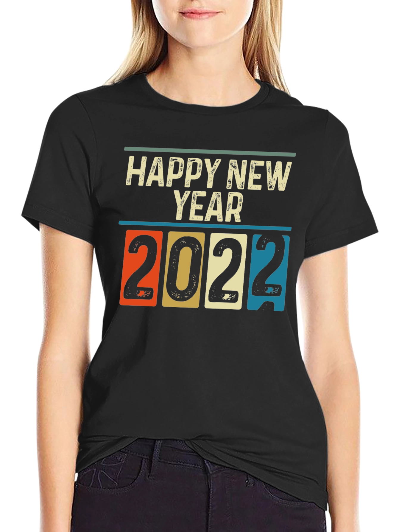 Retro Happy New Year 2022 T-Shirt