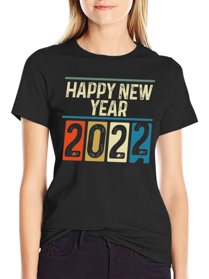 Retro Happy New Year 2022 T-Shirt