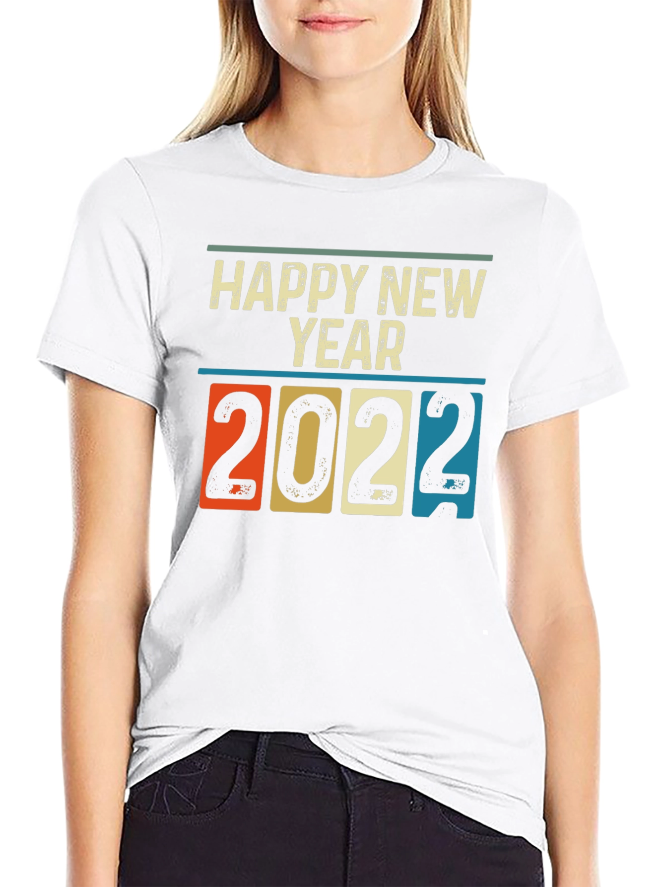 Retro Happy New Year 2022 T-Shirt