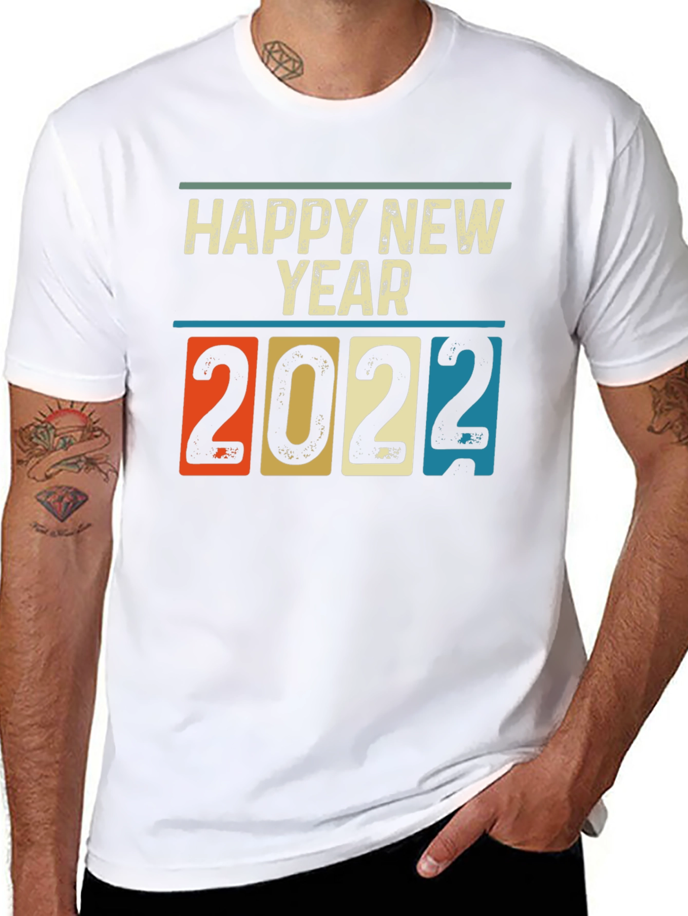 Retro Happy New Year 2022 T-Shirt