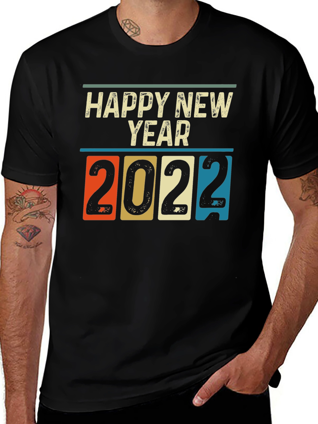 Retro Happy New Year 2022 T-Shirt