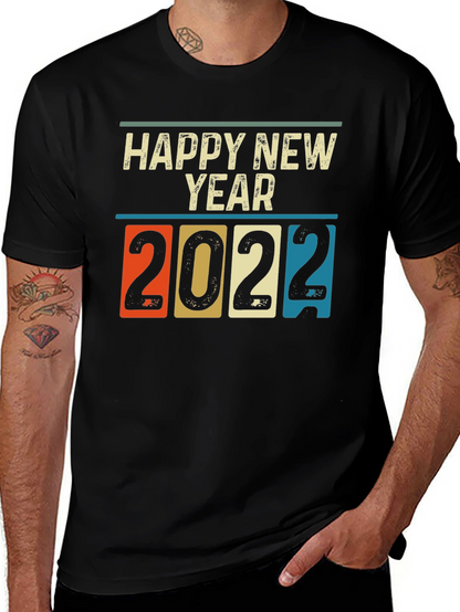 Retro Happy New Year 2022 T-Shirt