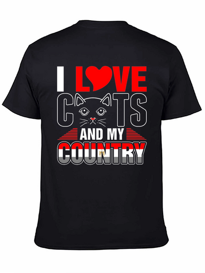 I Love Cats and My Country T-Shirt