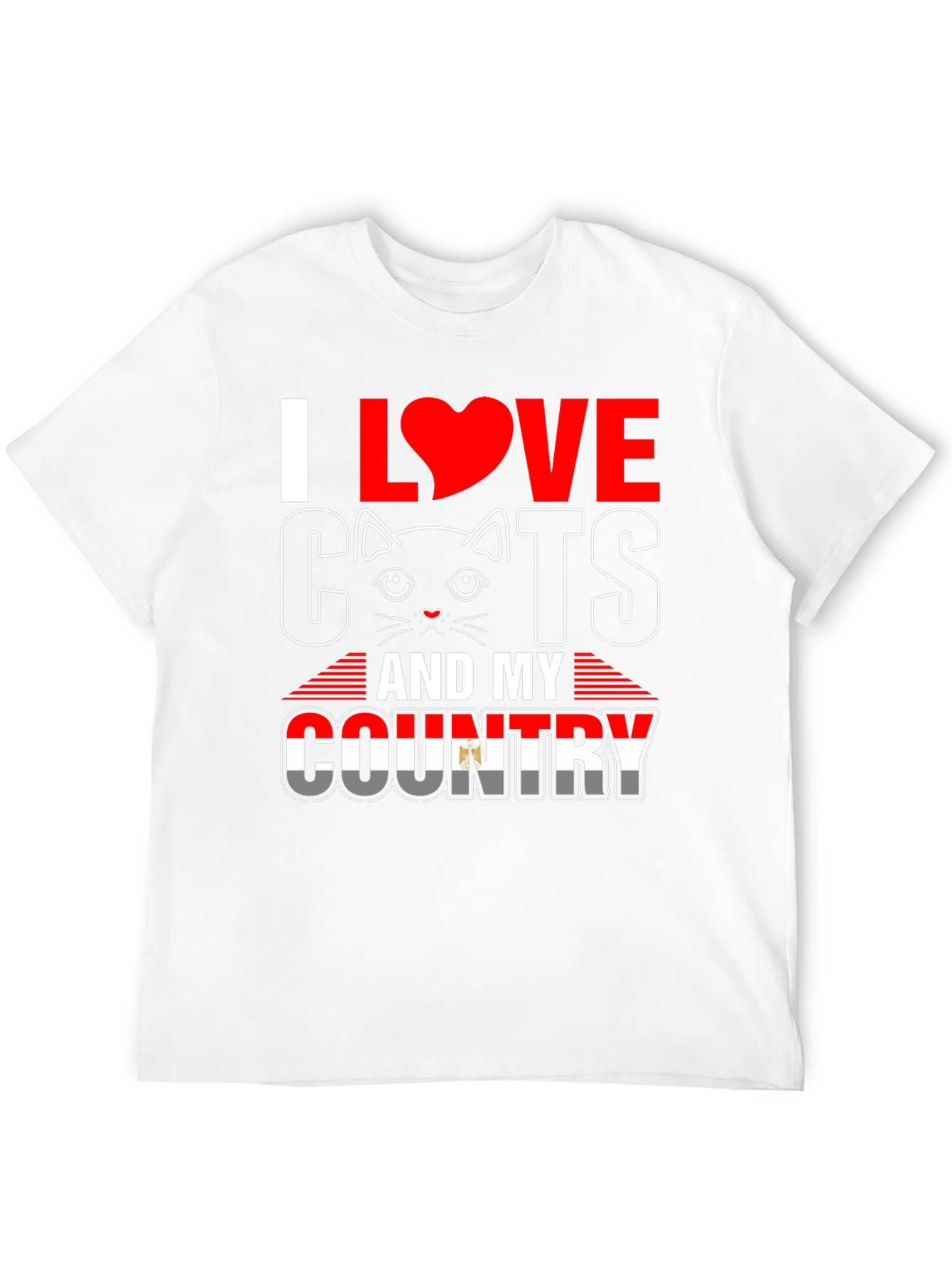 I Love Cats and My Country T-Shirt
