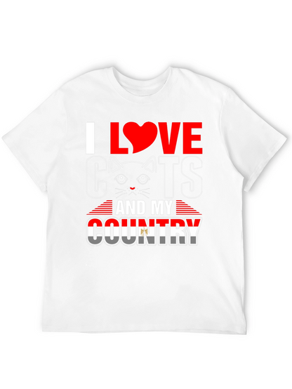 I Love Cats and My Country T-Shirt