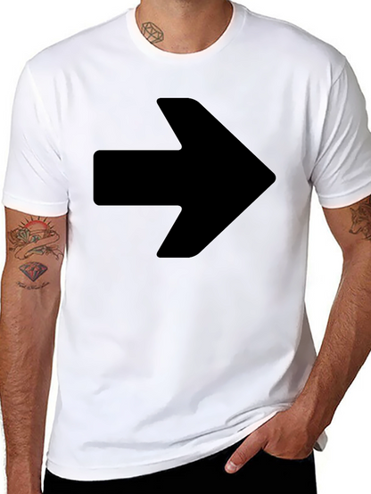 Bold Arrow Graphic Black T-Shirt