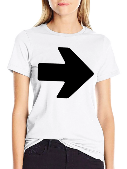 Bold Arrow Graphic Black T-Shirt