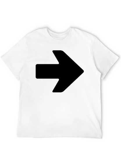 Bold Arrow Graphic Black T-Shirt