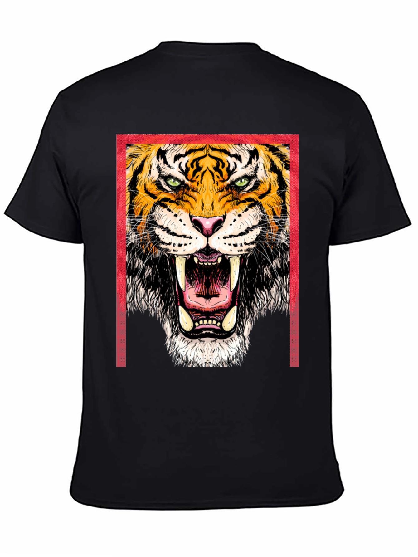 Bold Tiger Graphic Print T-Shirt