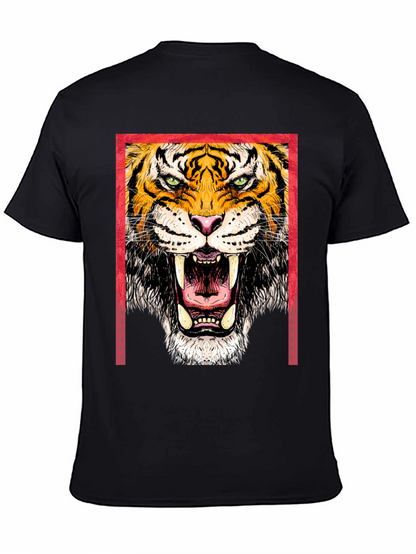 Bold Tiger Graphic Print T-Shirt