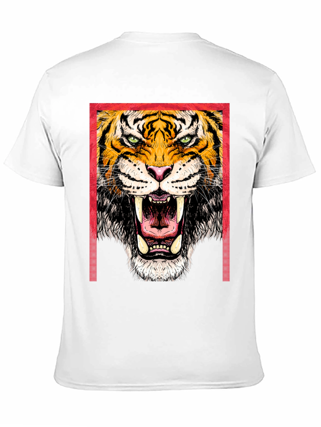 Bold Tiger Graphic Print T-Shirt