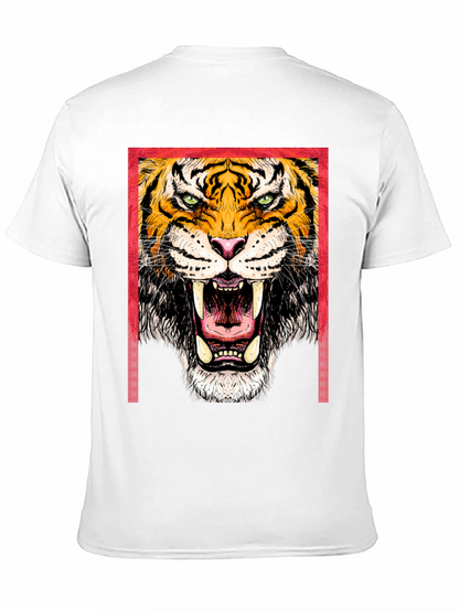 Bold Tiger Graphic Print T-Shirt
