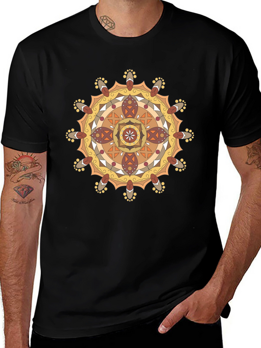 Mandala Graphic Black T-Shirt