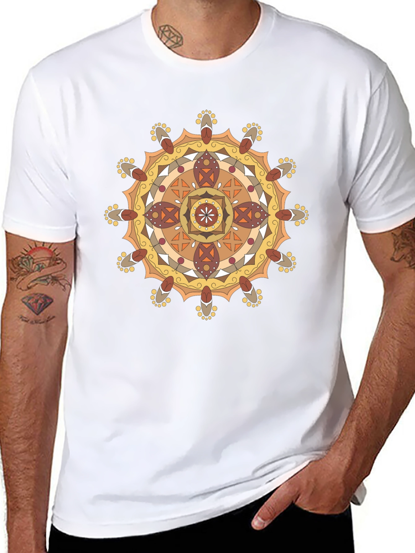 Mandala Graphic Black T-Shirt