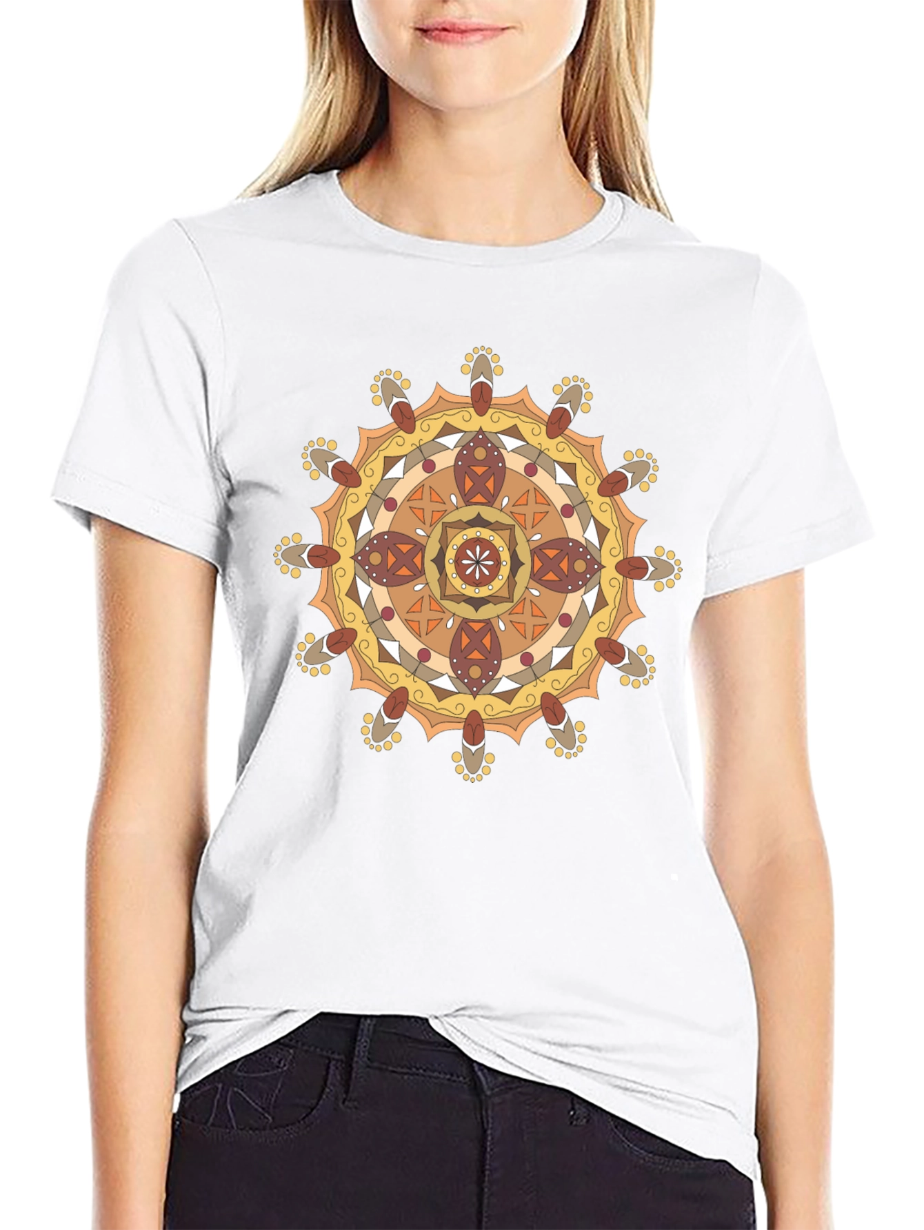 Mandala Graphic Black T-Shirt