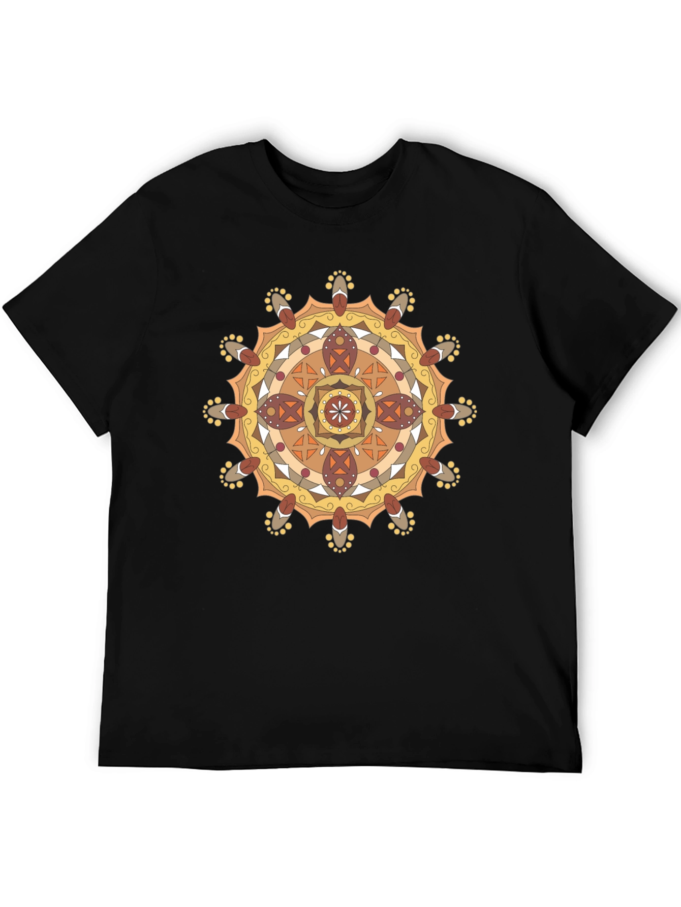 Mandala Graphic Black T-Shirt