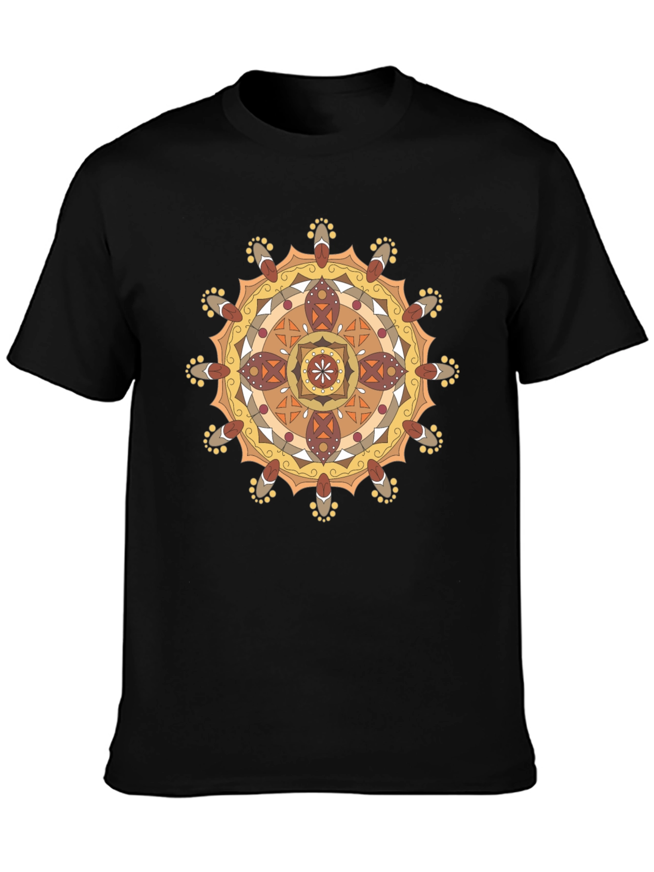 Mandala Graphic Black T-Shirt