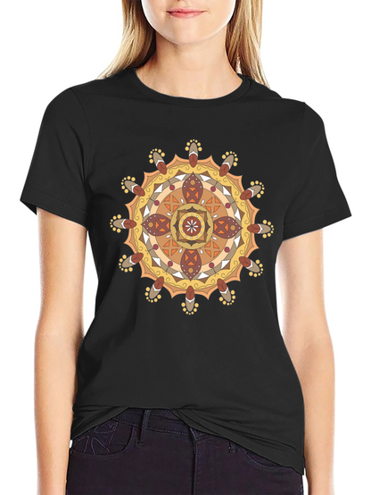 Mandala Graphic Black T-Shirt