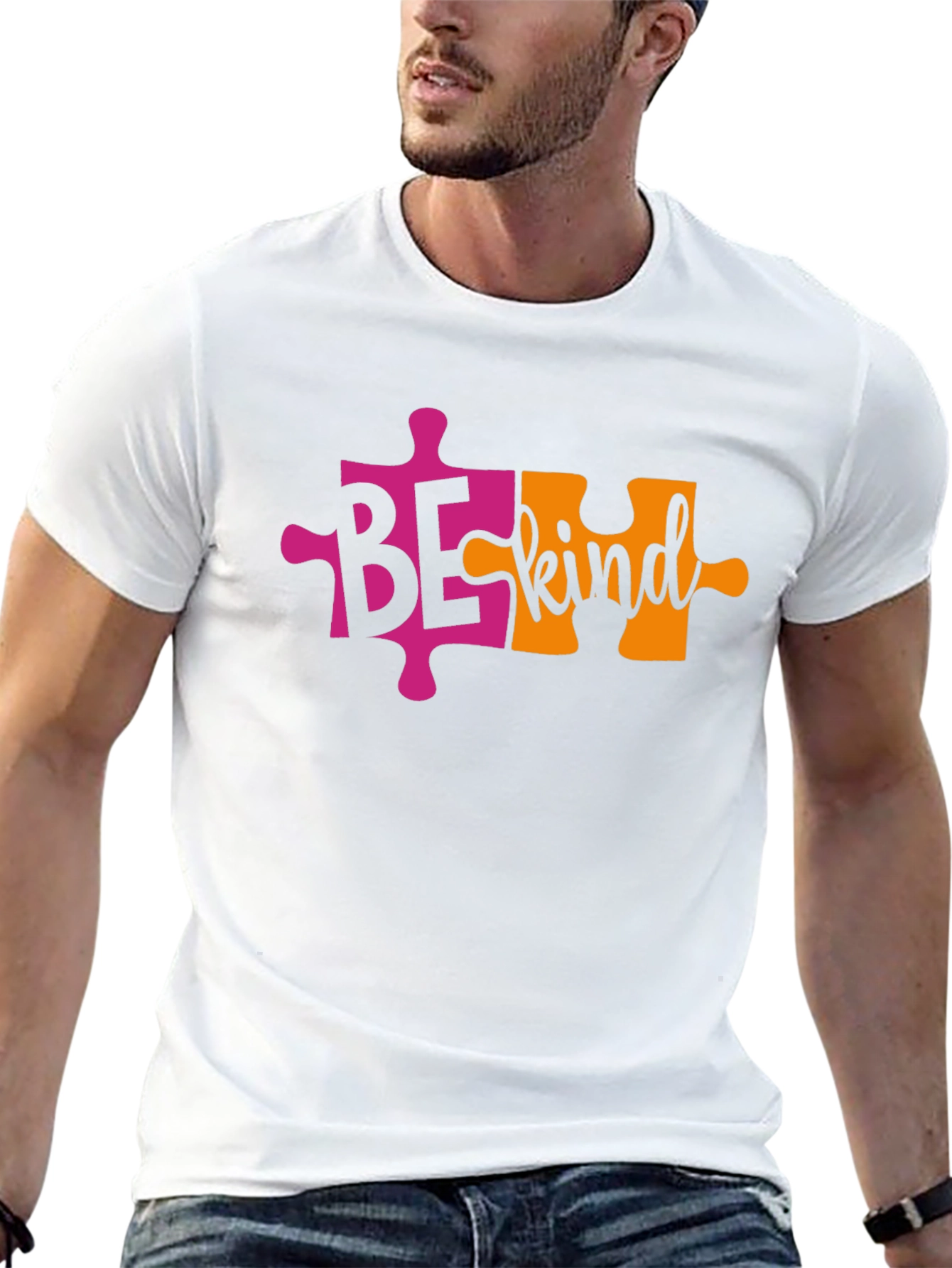 Be Kind Autism Awareness Puzzle Piece T-Shirt