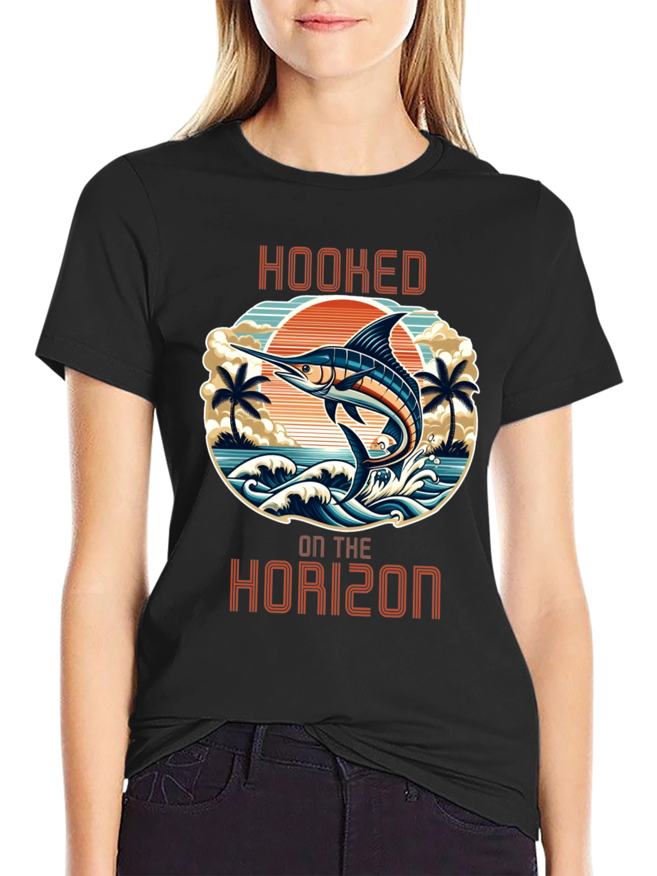Hooked on the Horizon Graphic T-Shirt