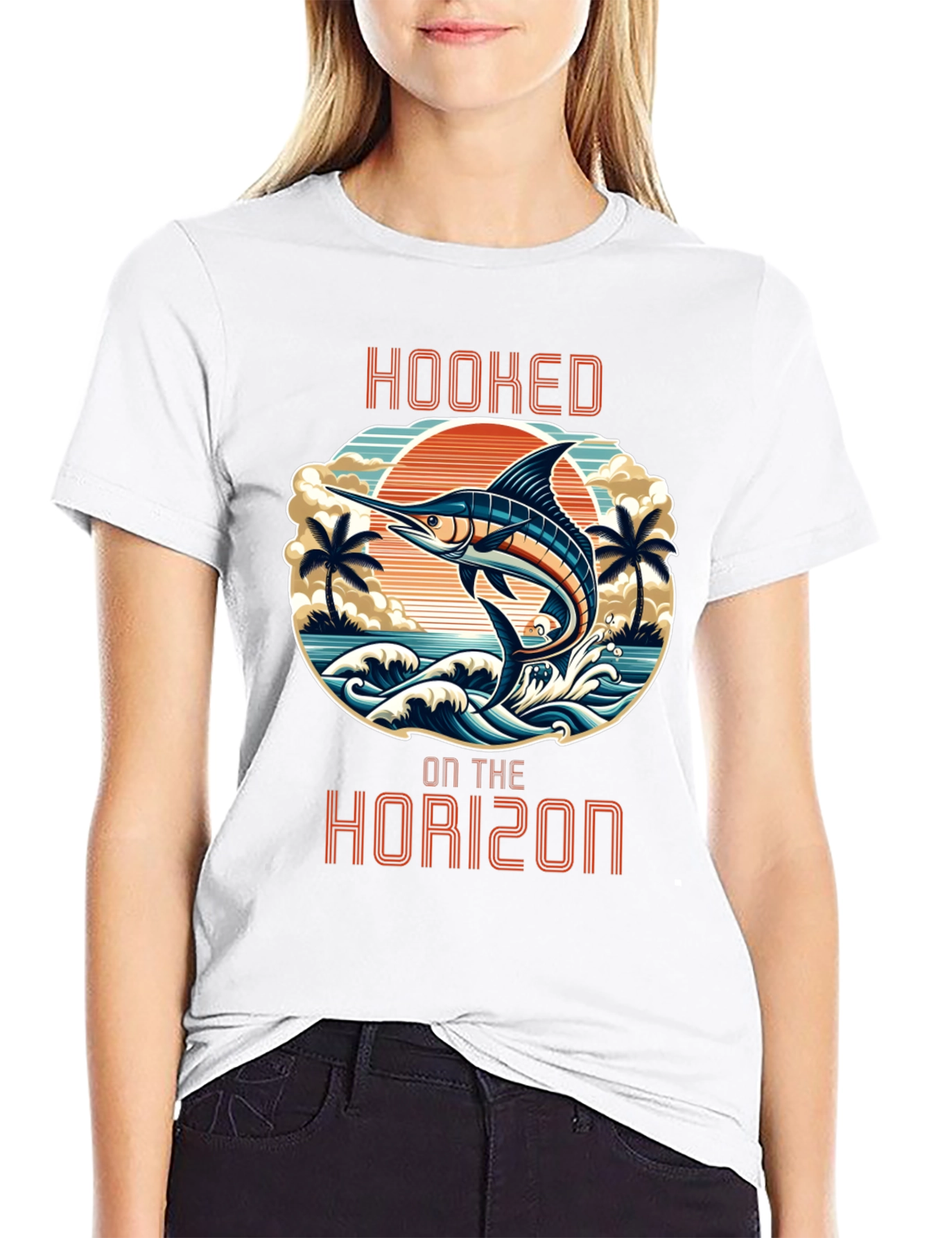 Hooked on the Horizon Graphic T-Shirt